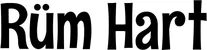 Produktbeispiel Schriftzug - Rüm Hart
