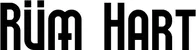 Produktbeispiel Schriftzug - Rüm Hart