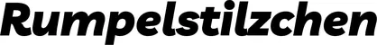 Produktbeispiel Schriftzug - Rumpelstilzchen