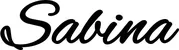 Produktbeispiel Schriftzug - Sabina