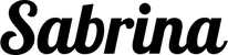 Produktbeispiel Schriftzug - Sabrina