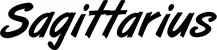 Produktbeispiel Schriftzug - Sagittarius