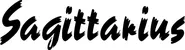 Produktbeispiel Schriftzug - Sagittarius