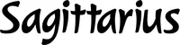 Produktbeispiel Schriftzug - Sagittarius
