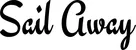 Produktbeispiel Schriftzug - Sail Away