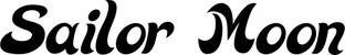 Produktbeispiel Schriftzug - Sailor Moon