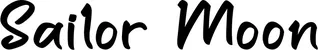 Produktbeispiel Schriftzug - Sailor Moon