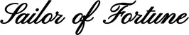 Produktbeispiel Schriftzug - Sailor of Fortune