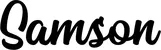 Produktbeispiel Schriftzug - Samson