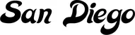 Produktbeispiel Schriftzug - San Diego
