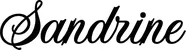 Produktbeispiel Schriftzug - Sandrine