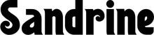 Produktbeispiel Schriftzug - Sandrine