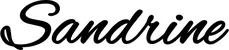 Produktbeispiel Schriftzug - Sandrine