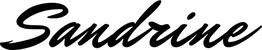 Produktbeispiel Schriftzug - Sandrine
