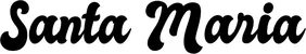 Produktbeispiel Schriftzug - Santa Maria