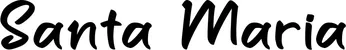 Produktbeispiel Schriftzug - Santa Maria