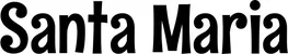 Produktbeispiel Schriftzug - Santa Maria