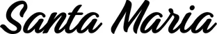 Produktbeispiel Schriftzug - Santa Maria