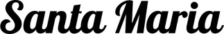 Produktbeispiel Schriftzug - Santa Maria