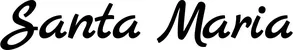 Produktbeispiel Schriftzug - Santa Maria