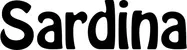Produktbeispiel Schriftzug - Sardina