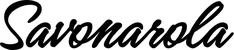 Produktbeispiel Schriftzug - Savonarola