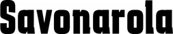 Produktbeispiel Schriftzug - Savonarola