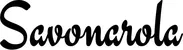 Produktbeispiel Schriftzug - Savonarola