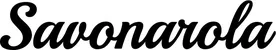 Produktbeispiel Schriftzug - Savonarola