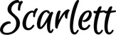 Produktbeispiel Schriftzug - Scarlett
