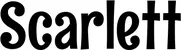 Produktbeispiel Schriftzug - Scarlett