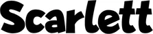Produktbeispiel Schriftzug - Scarlett