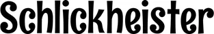 Produktbeispiel Schriftzug - Schlickheister