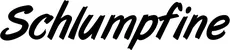 Produktbeispiel Schriftzug - Schlumpfine