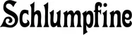 Produktbeispiel Schriftzug - Schlumpfine
