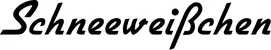 Produktbeispiel Schriftzug - Schneeweißchen