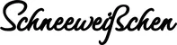 Produktbeispiel Schriftzug - Schneeweißchen