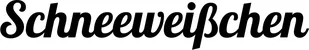 Produktbeispiel Schriftzug - Schneeweißchen