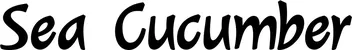 Produktbeispiel Schriftzug - Sea Cucumber