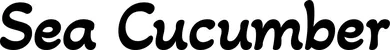 Produktbeispiel Schriftzug - Sea Cucumber