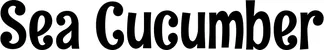 Produktbeispiel Schriftzug - Sea Cucumber
