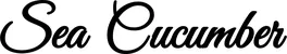 Produktbeispiel Schriftzug - Sea Cucumber