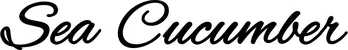 Produktbeispiel Schriftzug - Sea Cucumber