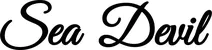 Produktbeispiel Schriftzug - Sea Devil