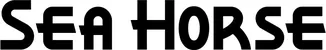 Produktbeispiel Schriftzug - Sea Horse
