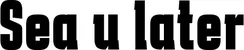 Produktbeispiel Schriftzug - Sea u later