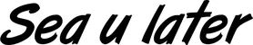 Produktbeispiel Schriftzug - Sea u later