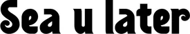 Produktbeispiel Schriftzug - Sea u later
