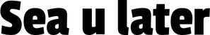 Produktbeispiel Schriftzug - Sea u later