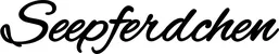 Produktbeispiel Schriftzug - Seepferdchen